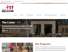 Tablet Screenshot of centerforthechild.org